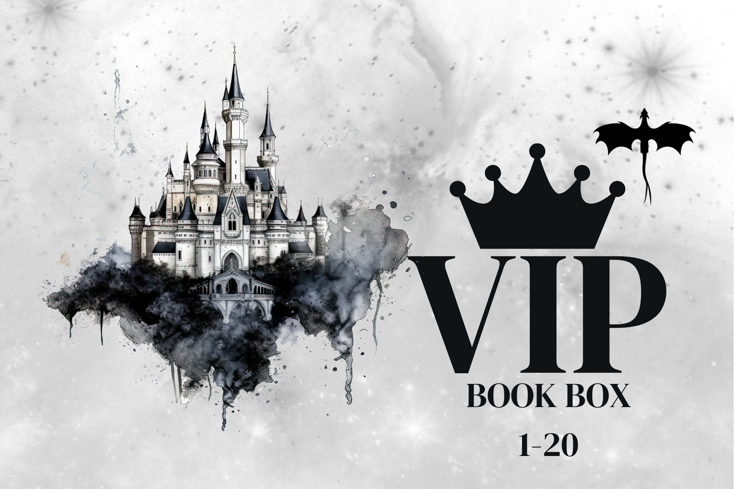 VIP romantasy book box featuring A Dragon’s Queen special edition with exclusive collectibles