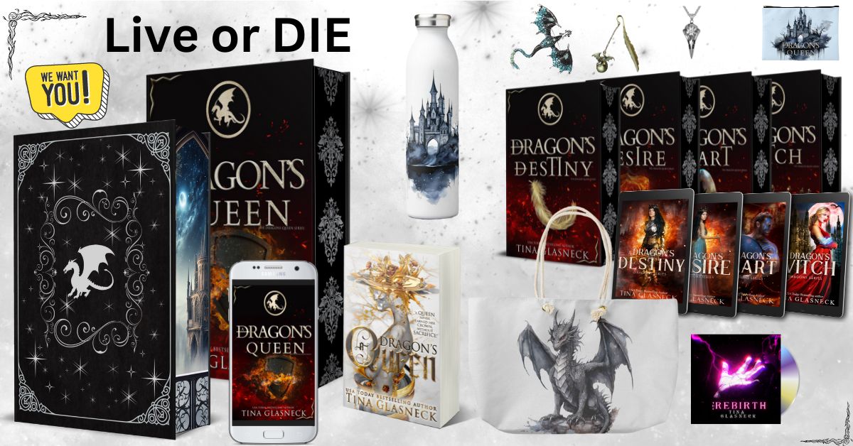 Live or Die book box bundle with character tuckerization option for fantasy readers